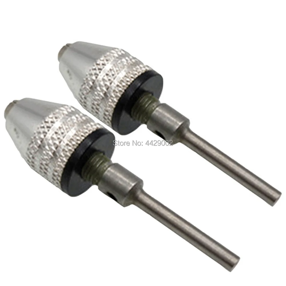 

2pcs 0.3-3mm Mini Electric Grinder Drill Chuck 3mm Connecting Shaft Electric Screwdriver Keyless Drill Chuck Converter Adapter