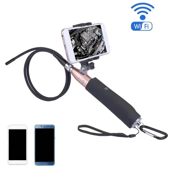 

Handheld Wifi Endoscope Camera 8mm Lens 6LED Industrial Snake Endoscope for IOS Android