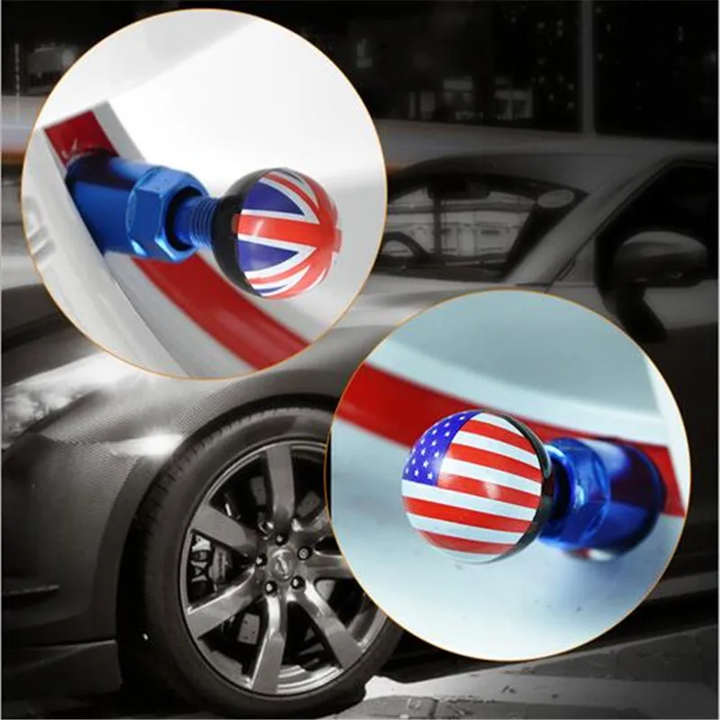 Автомобильный стиль Национальный флаг шины воздушный клапан крышка грузовой автомобиль, мотоцикл, велосипед для Великобритании США Китай Германия Турецкий флаг 400 шт = 100 набор