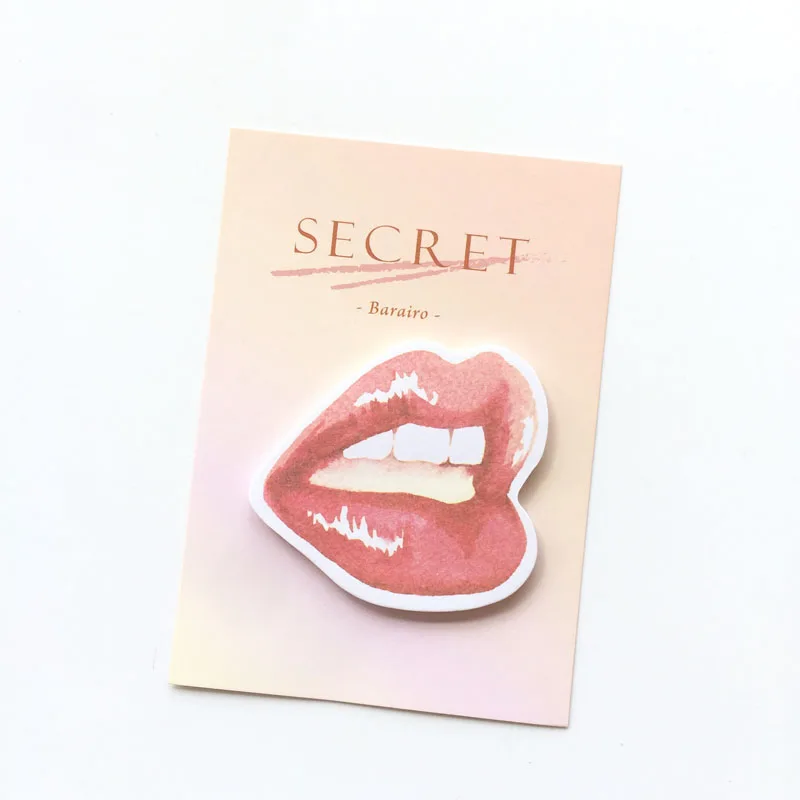 30 страниц сексуальные красные губы липкий блокнот для заметок декоративные наклейки школьные канцелярские принадлежности офисные принадлежности - Цвет: style 3