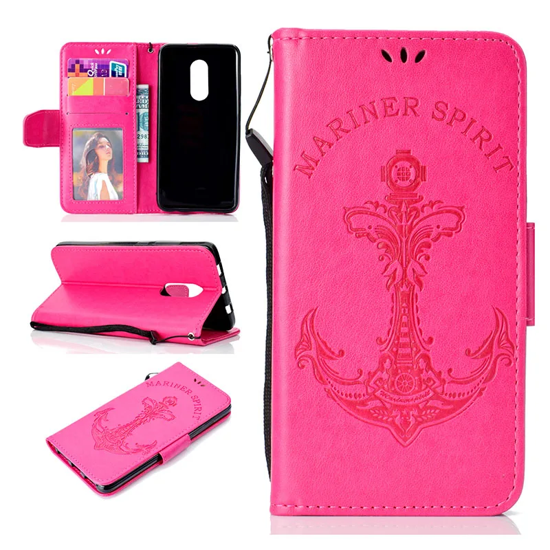 KEFO For Xiaomi Mi A1 5X Case Embossed anchor PU Leather Flip Wallet cover For Xiaomi Redmi 4A 4X 5 Plus Y1 Note 4 4X 5A Coque   (12)