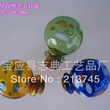 Ручной выдувный цветной точечный шар DIY Стеклянная Желая бутылка флакон кулон/миниатюрная Подвеска/стеклянная бутылка/желанная трубка