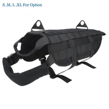 Открытый тактический жилет для собаки для охотничьих собак жгут MOLLE модуль жилет K9 нагрузки "Медвежья" упряжь обучение жилеты для животных для Услуги собака