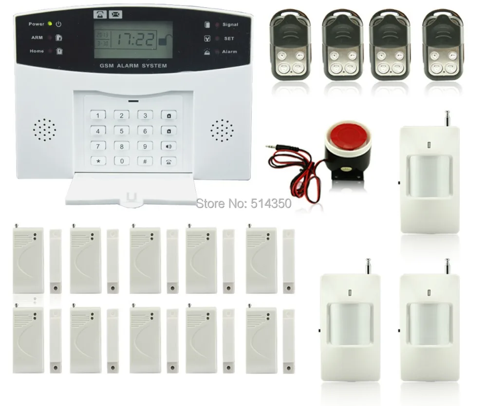 Dual voice touch keypad home GSM alarm system security system