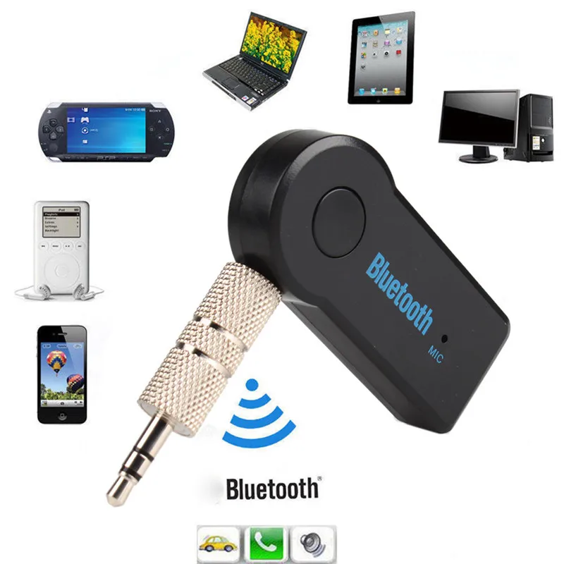 Автомобильный Bluetooth передатчик с разъемом 3 5 мм портативный AUX мини аудиоприемник