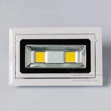 Квадратный светодиодный потолочный светильник 40 Вт 85~ 265 В 10 шт./партия Bridgelux точечный светодиодный теплый белый натуральный белый холодный белый синий красный зеленый светодиод