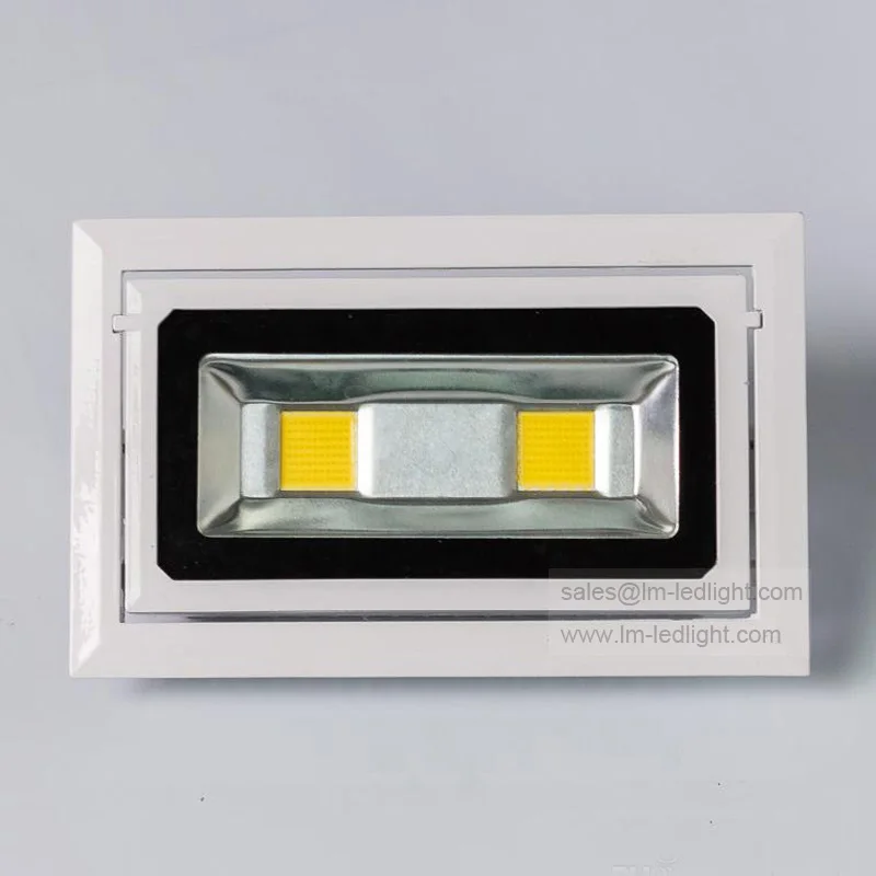 

Square led downlight 40W 85~265V 10pcs/lot Bridgelux spot led warm white nature white cold white blue red green luminaria led