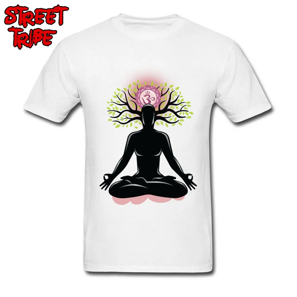 All Cotton Men Short Sleeve chakra meditation spirituality mind healing T Shirts 3D Printed Tees Cute O Neck Clothing Shirt chakra meditation spirituality mind healing white