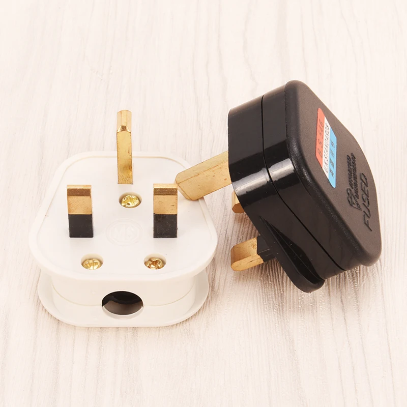 HEAVY DUTY PLUG BLACK PERMAPLUG BOX OF TEN 13A 13amp