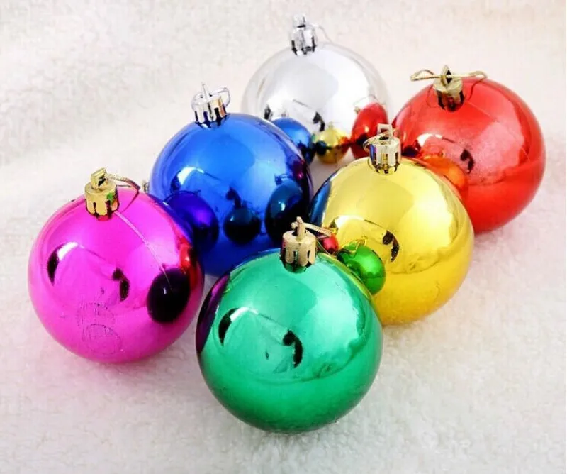 12Pcs/Set Colorful Glitter Chic Christmas Tree Ball Baubles Xmas Party