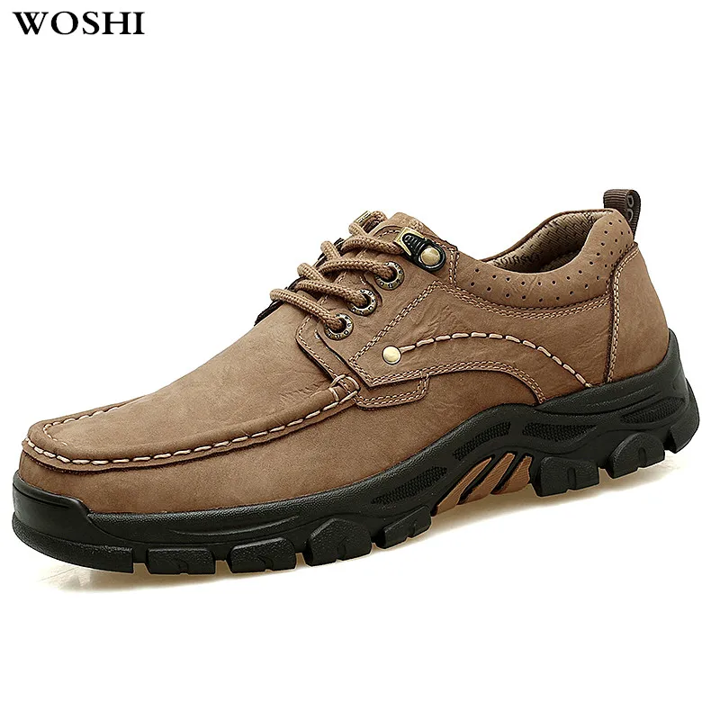 

2018 new Men Shoes fashion High Quality Genuine Leather Men's Sneakers Comfortable Toe Protected Autumn Casual Shoes men k5