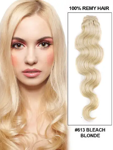 Online Shop Wholesale Best 7a Body Wave Bleach Blonde Human Indian