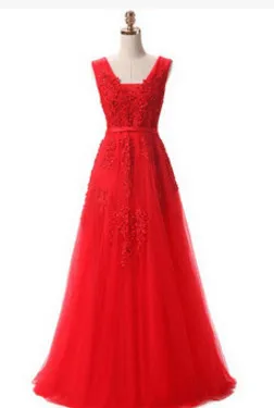 Robe De Soiree, кружевное платье с вышивкой бисером, v-образный вырез, открытая спина, платья для выпускного вечера, банкетные сексуальные розовые платья для подружек невесты, дешево, под 50 - Цвет: Red