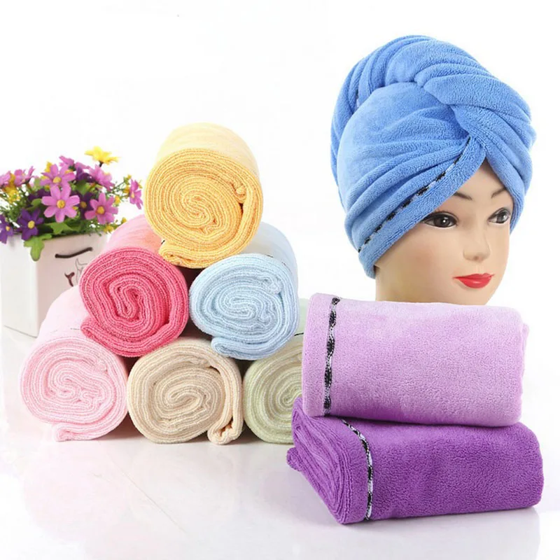 Luxury Thick Magic Quick Dry Hair Towel Hair drying Ponytail Holder Cap