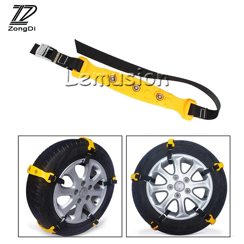Zd 10pcs Car Tire Antiskid Snow Tyres Chains For Honda Civic Fit Crv Toyota Rav4 Corolla Chr