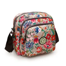 15 цветов, повседневные цветочные сумки через плечо для женщин/девушек, сумки Bolso Mujer, нейлон, женские сумки для путешествий, пляжная сумка-мессенджер
