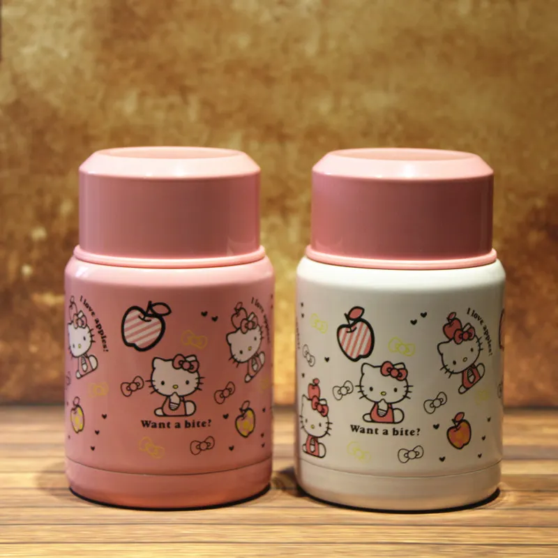 

Cartoon Insulated Lunch Box 304 Stainless Steel Beakers Insulation Barrel Porridge Barrels Smoldering Pot Soup Box Bento Box