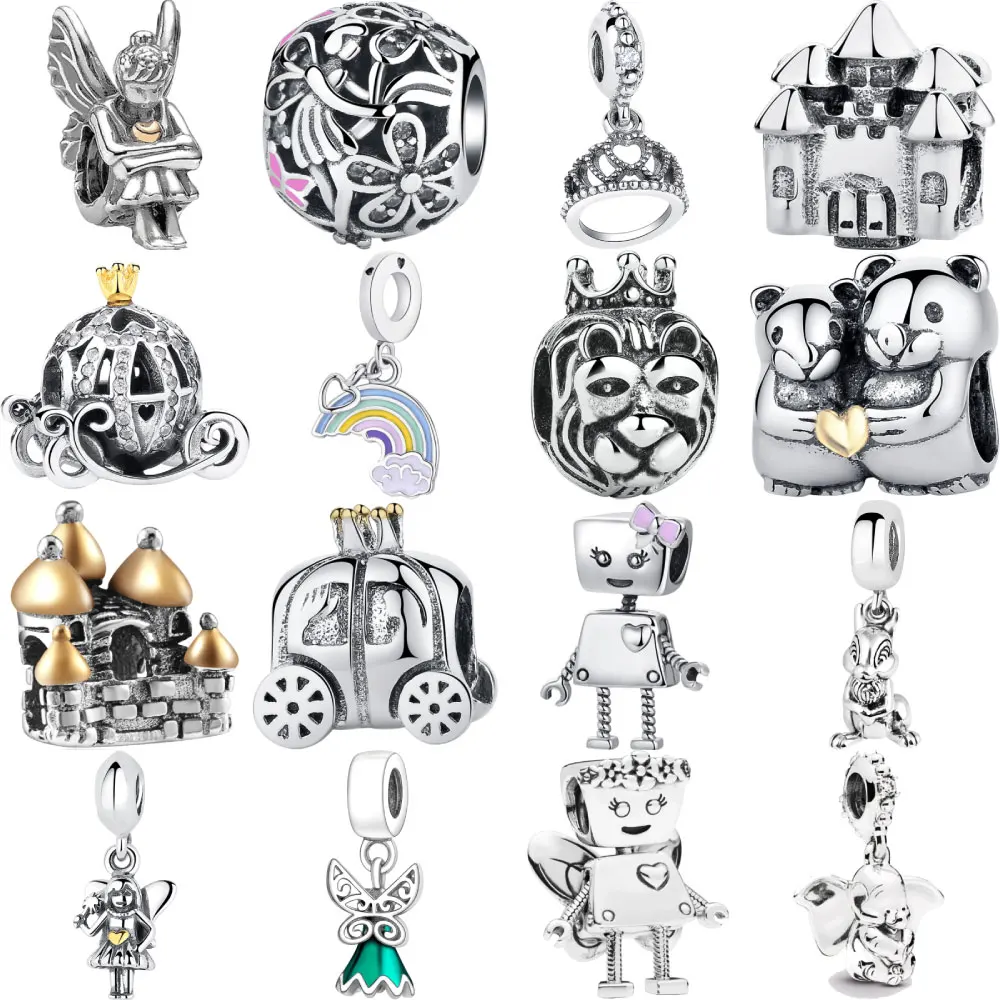

Designer 925 Sterling Silver Bracelet Floating Charms Beads Fit Original Charms Bracelets for Women Necklace Womens Jewelry