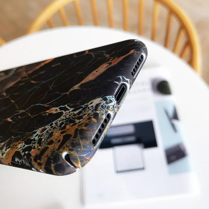 KIPX1070_6_JONSNOW Marble Pattern Phone Case for iPhone XR XS Max 6 6S 7 8 Plus Case Fashion Flowers All-inclusive PC Hard Back Cover Capa Coque
