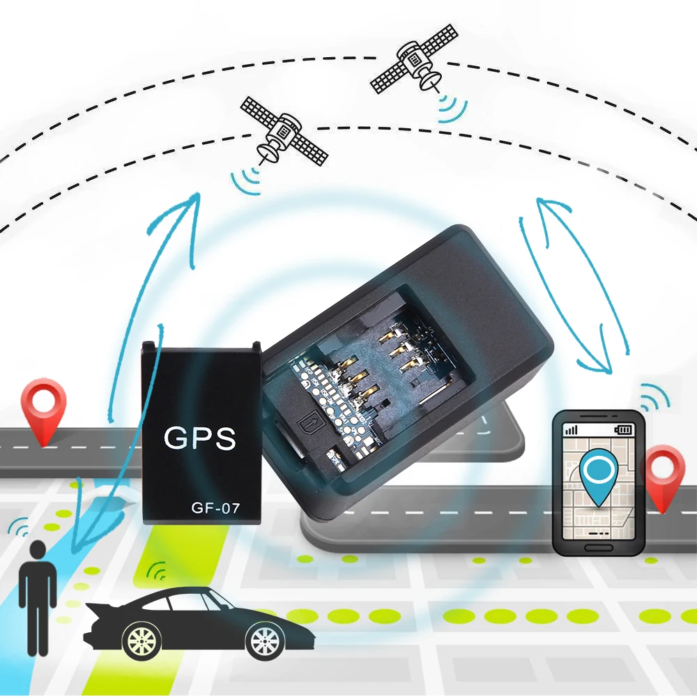 Gf07 البسيطة سيارة GPS محدد الامتزاز تسجيل لمكافحة خسر جهاز التحكم الصوتي يمكن سجل جهاز تعقب محدد تعقب