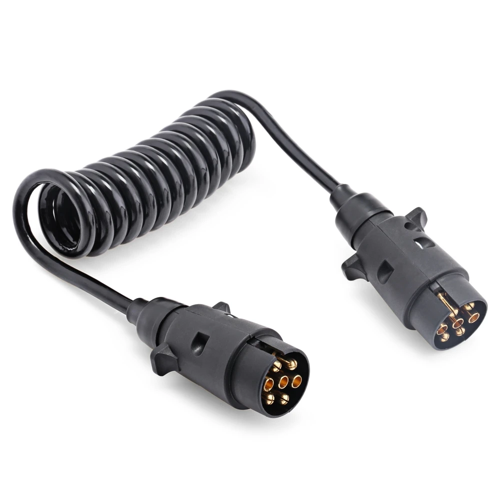 Прицепы проводки разъем n типа Алюминий 7 Булавки t23489 plug 150 см Весна кабель