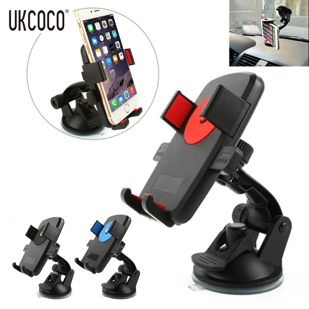 UKCOCO Car Phone Mount Holder Support Windshield Dashboard Universal