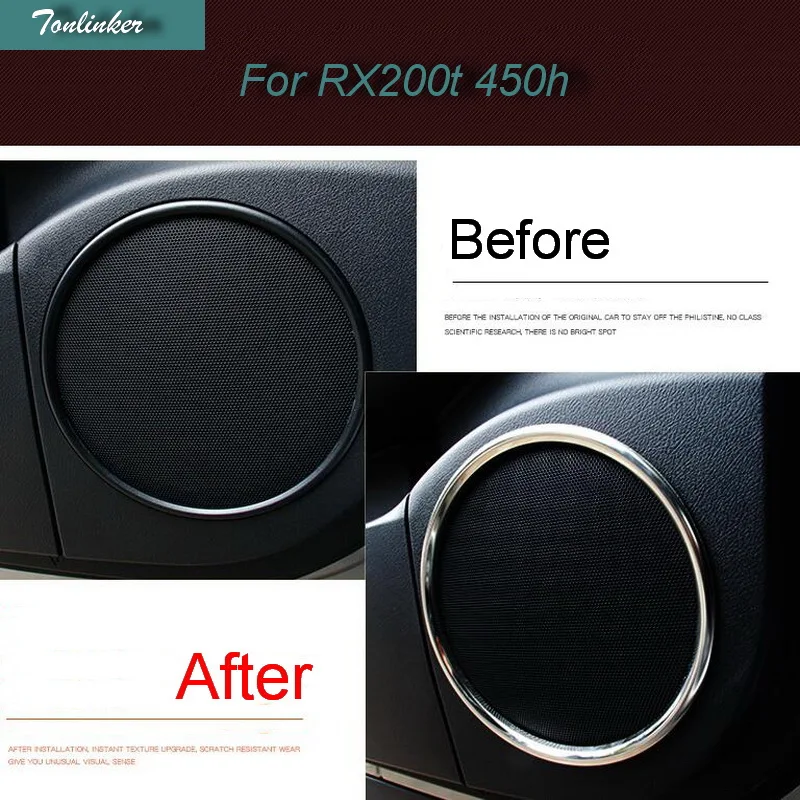 Tonlinker Cover case Stickers For LEXUS 2016 rx200t RX450h font b car b font styling 6