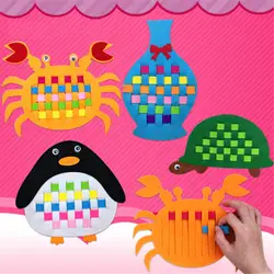 DIY творческие милый Вязание Training Woven игрушки познавательная Цвет дети Educatioanal раннего обучения подарок Игрушка развития