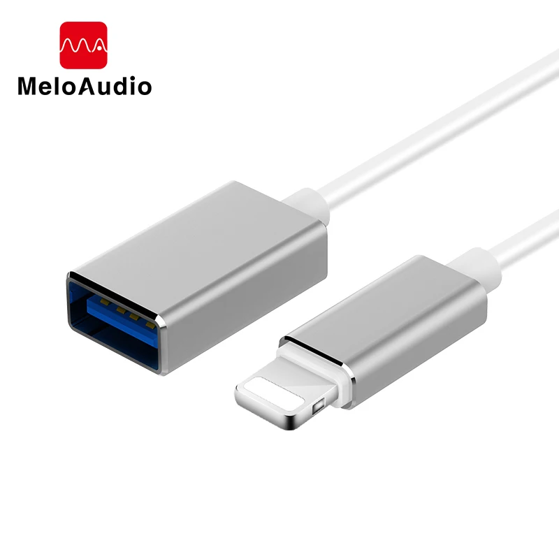 MeloAudio for Lightning OTG Adapter Cable, to USB, Male to Female,for iPhone/iPad/iPod MIDI