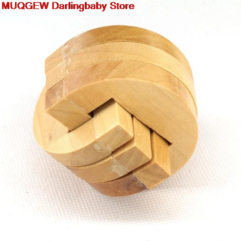 Деревянный разведки игрушка китайский Логические игры 3D IQ головоломки обучение
