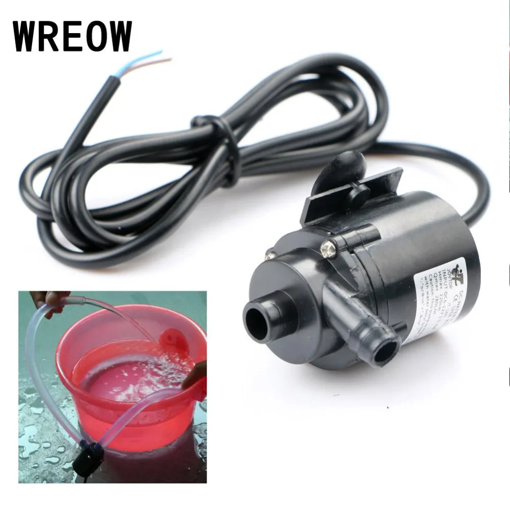 DC12V 280L/H Micro бесколлекторный погружной водяной насос для аквариума фонтана