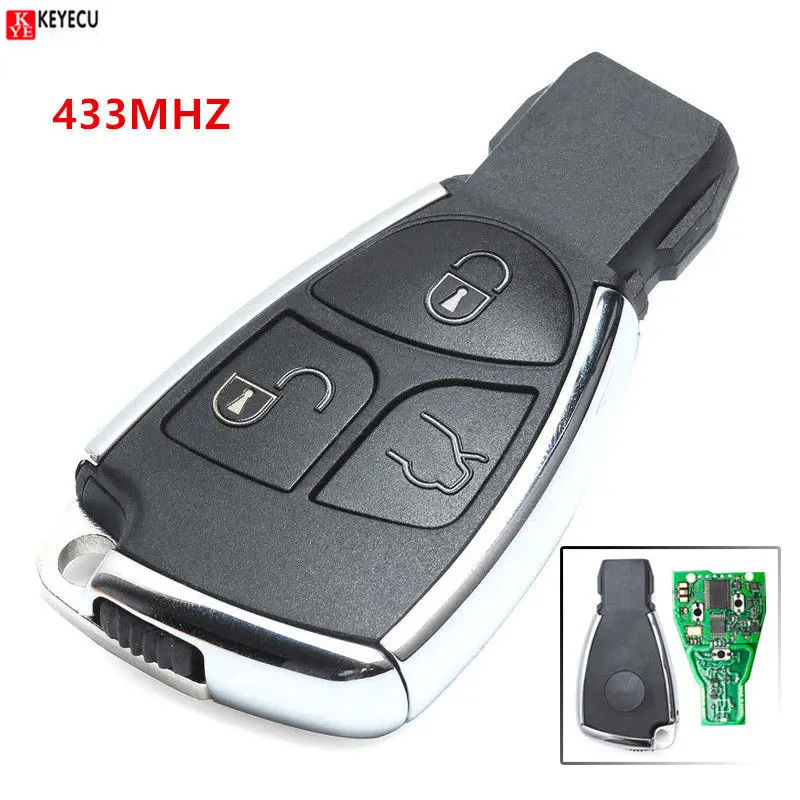 

Keyecu New Replacement Smart Remote Car Key Fob 3 Button 315/433MHz NEC Chip for Mercedes-Benz 2000 2001 2002 2003 2004 -2014