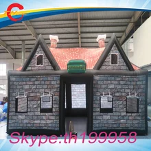 Воздуха до двери, 10*5*5 м надувной бар-палатка, надувные Ирландский Паб Бар, надувной паб вечерние палатка дом