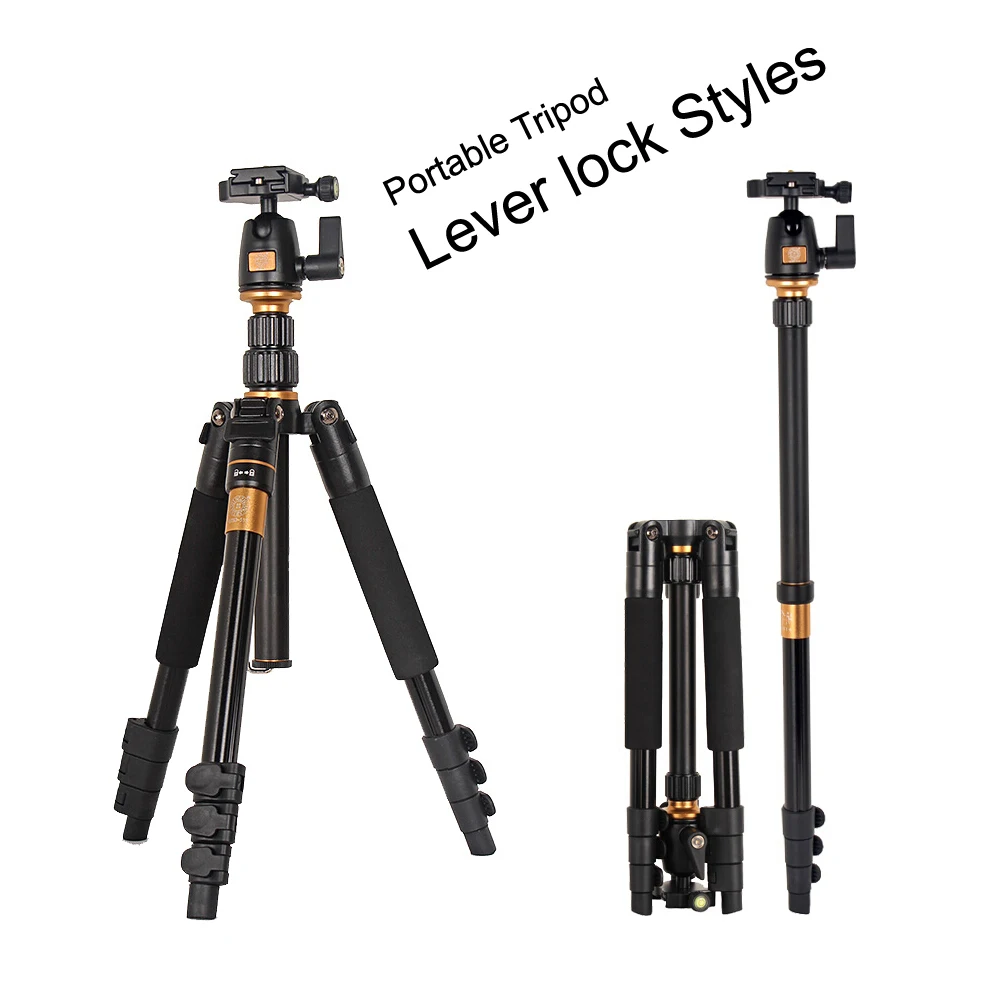 Buy New Q555 Professional Portable Aluminum Tripod