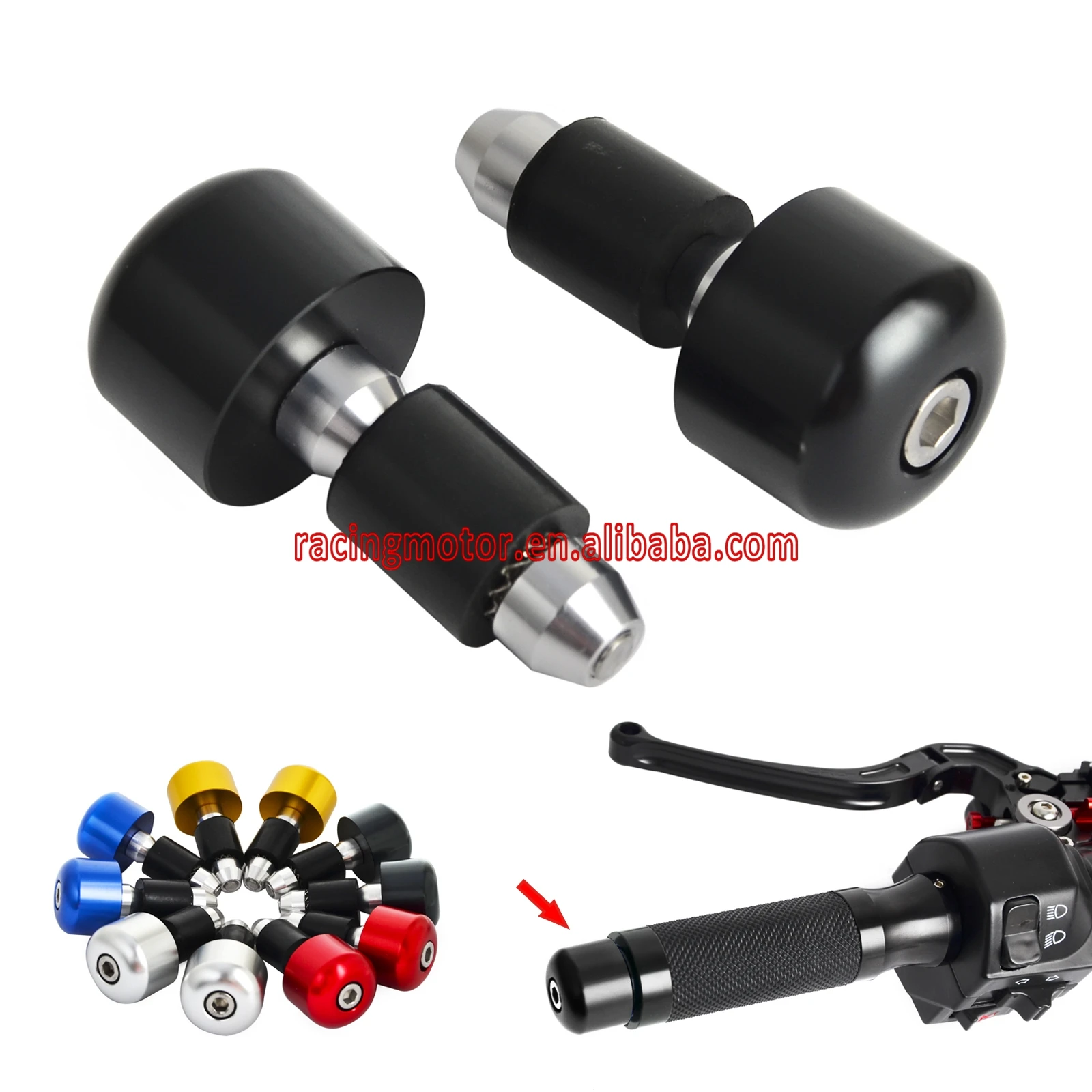 

22mm (7/8") Handlebar Cap Bar Ends For Ducati 748 848 916 996 1098 1198 1299 Diavel Monster 400 600 750 800 821 1100 1200