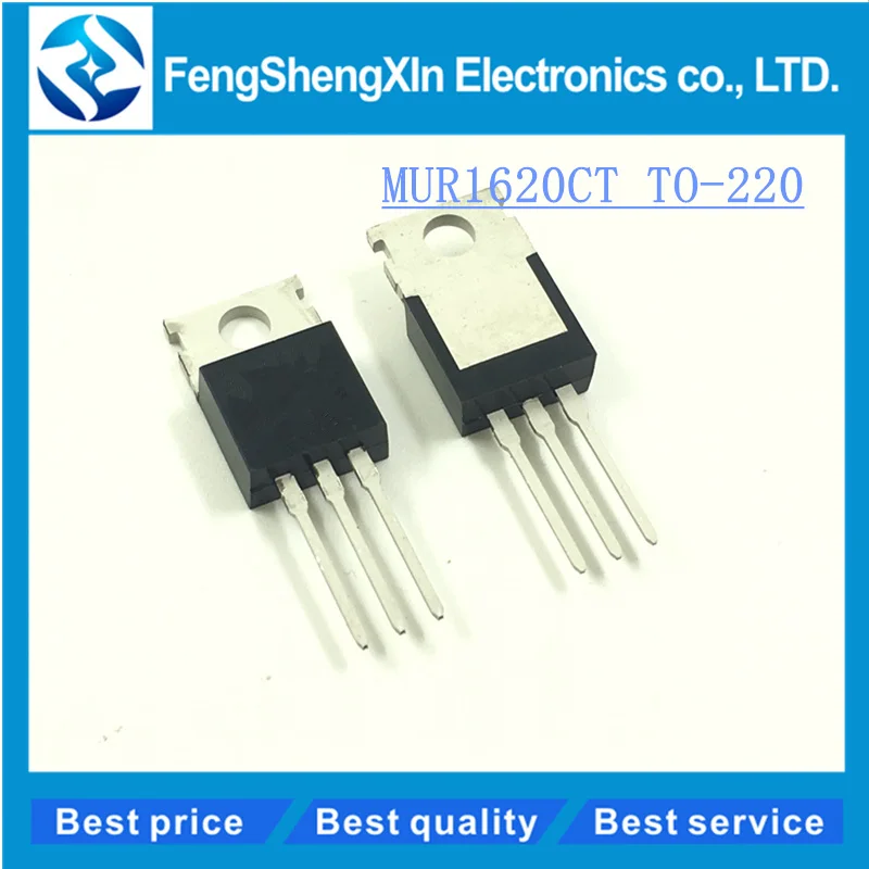 10 Stücke MUR1620CTG U1620G 16A 200V AKA TO-220 Fast Recovery Diode 10 Stücke MUR1620CTG U1620G 16A 200V AKA TO-220 Fast Recovery Diode