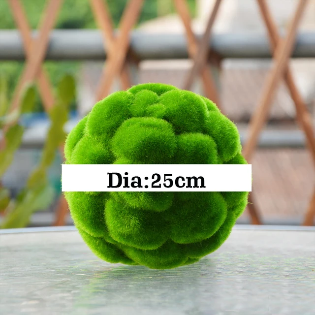 5 Size Round Artificial Grass Ball Simulation Plant Moss Ball Fake Moss