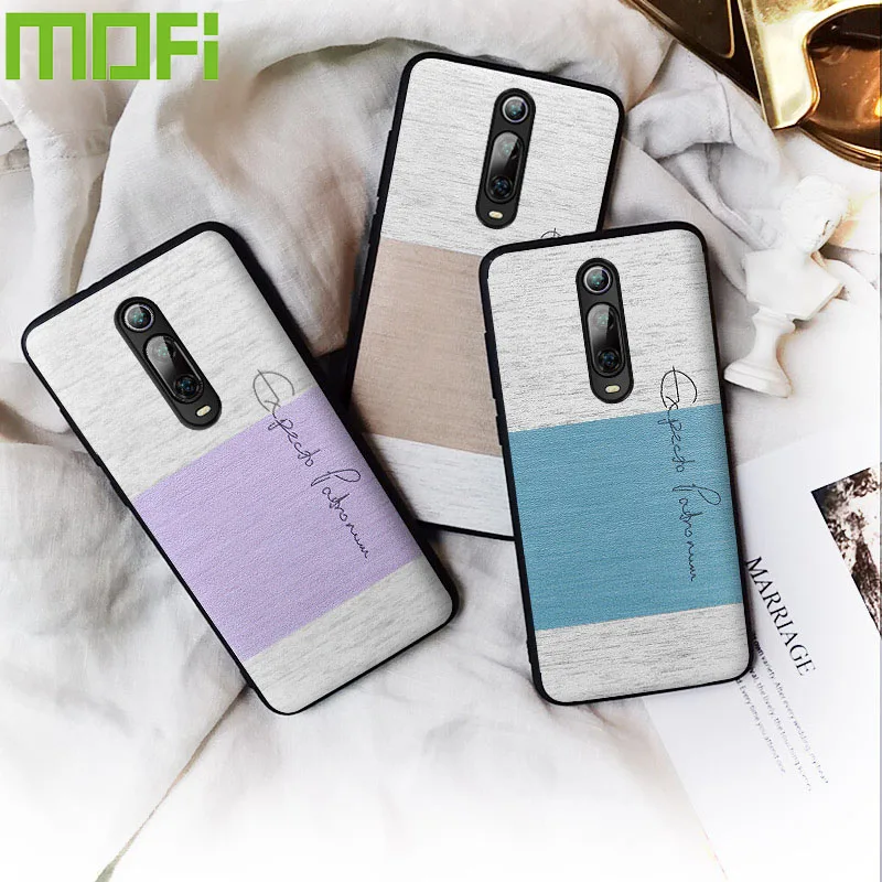 

for Xiaomi Redmi K20 Pro case cotton cloth back cover protective MOFi original k 20 silicone edge coque fundas redmi k20 case