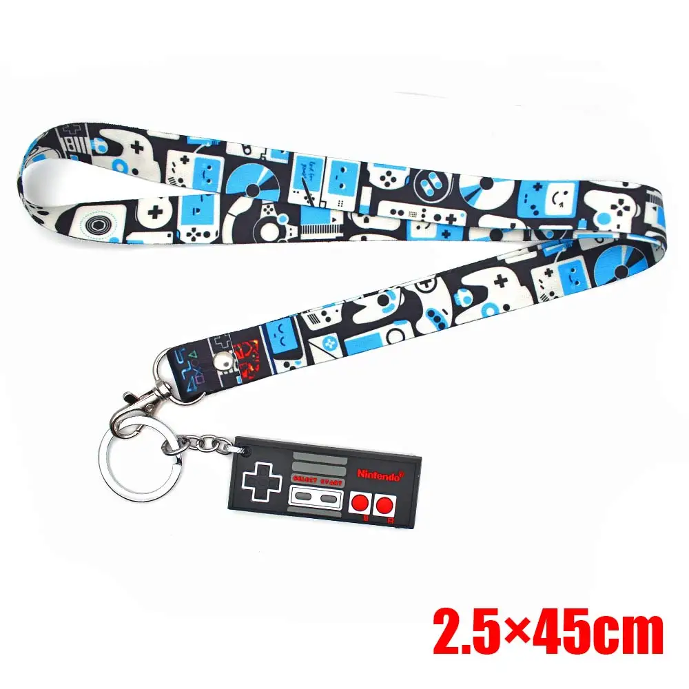 

Giancomics PS4 Anime Lanyard Keychain Strap Clip Charm Cords Lariat Cosplay Cell Phone Rope Removable Neck Strap with Pendant