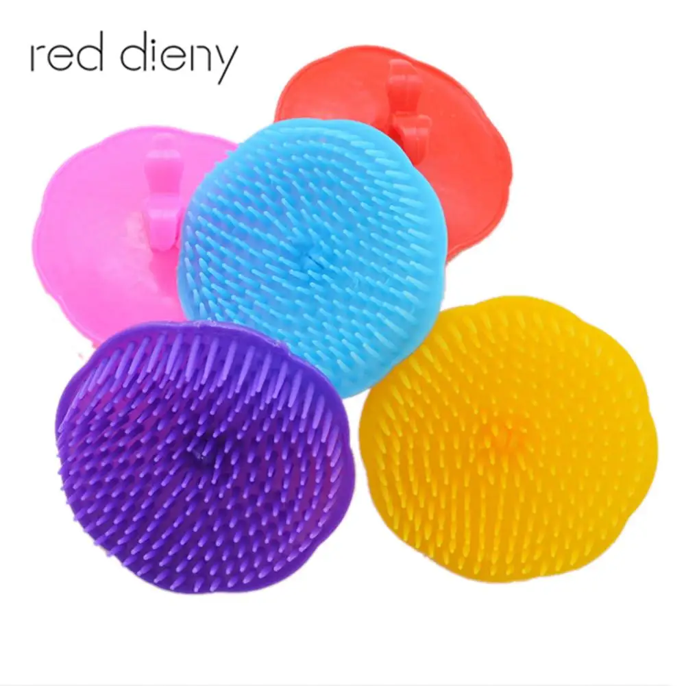 Mini Hair Comb Round Shaped Hair Brush Plastic Tangle Head Scalp