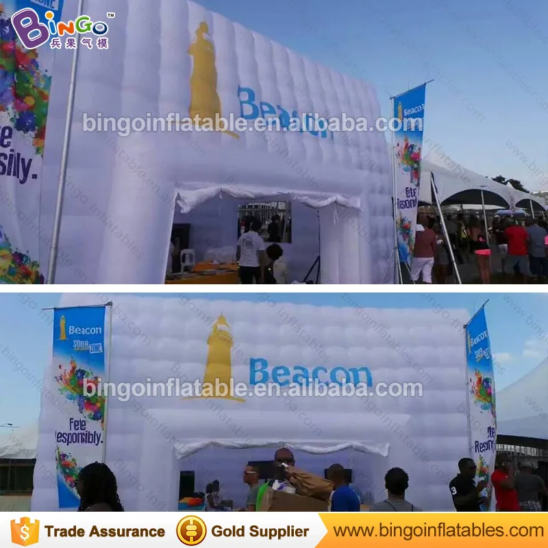  Free shipping 20M inflatable giant party tent high quality inflatable cube promotional tent for bea