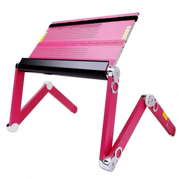 

0%New European Easy To Pull Flat Tablet Laptop Stand Bed With Lazy Table Folding Lift Desk Multi-function Computer Desk