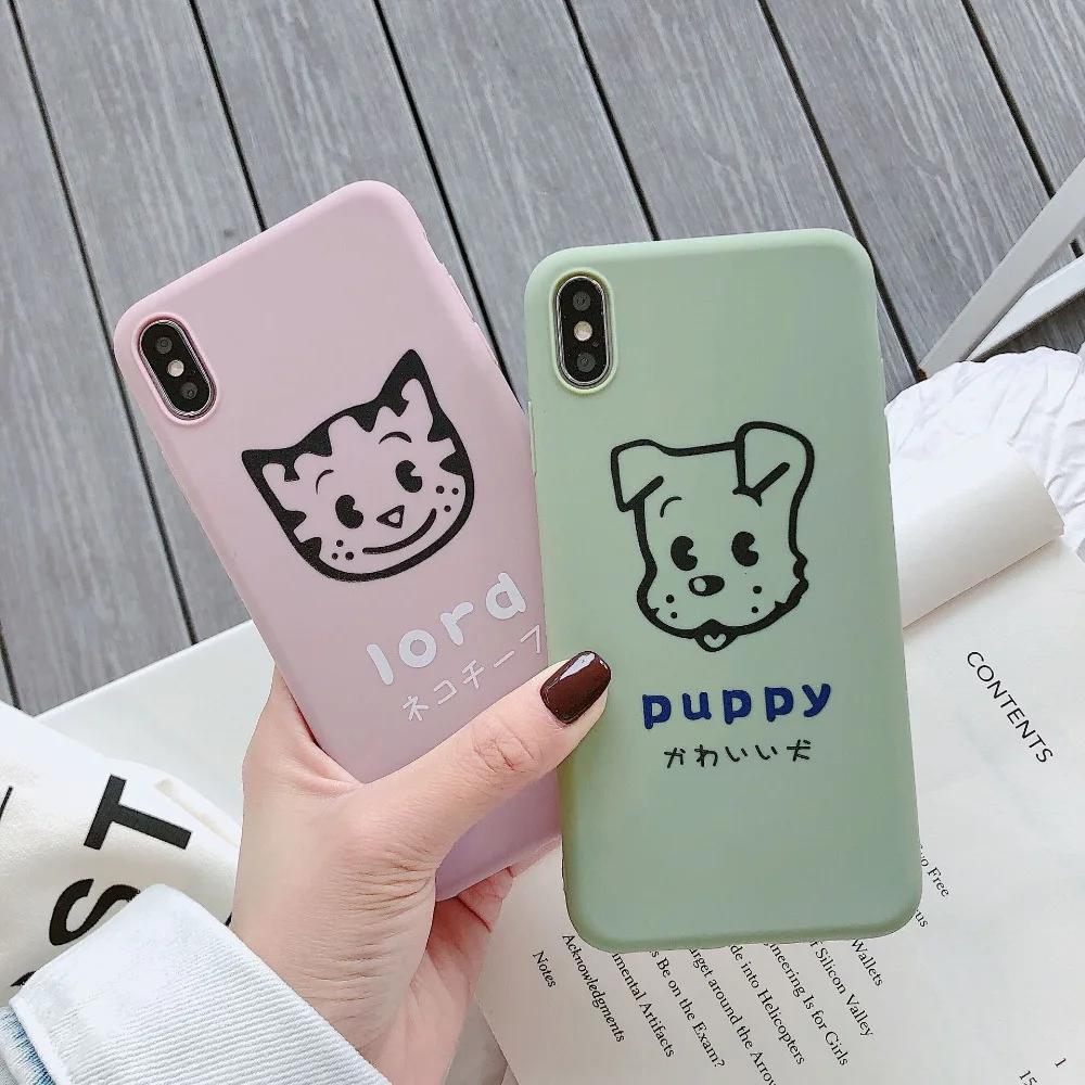 

phone case for iPhone7 7Plus 6 6s 6plus 6splus 8 8Plus X XR XS Max Soft TPU Cartoon hand-painted small animals shock proof