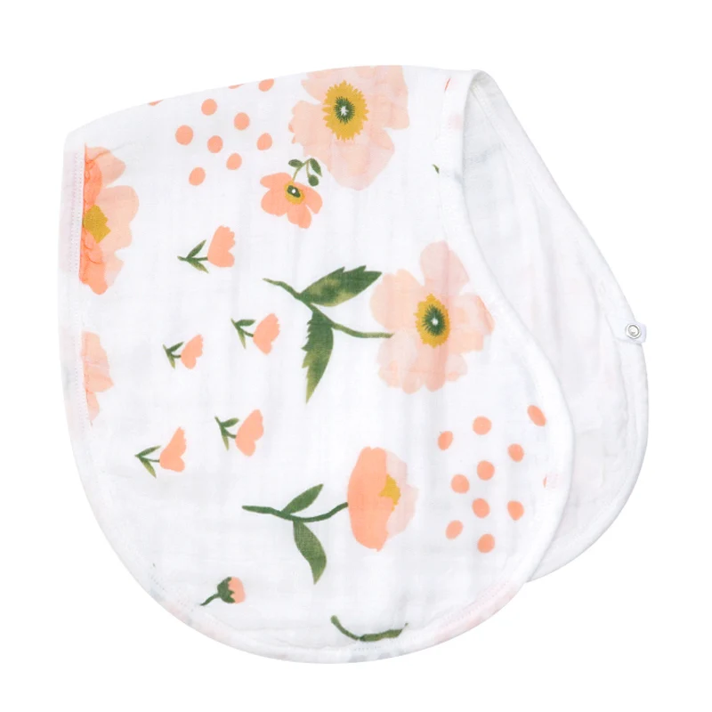 Muslinlife Unisex Baby Burp Bib Feeding Eco friendly Fabric Contoured
