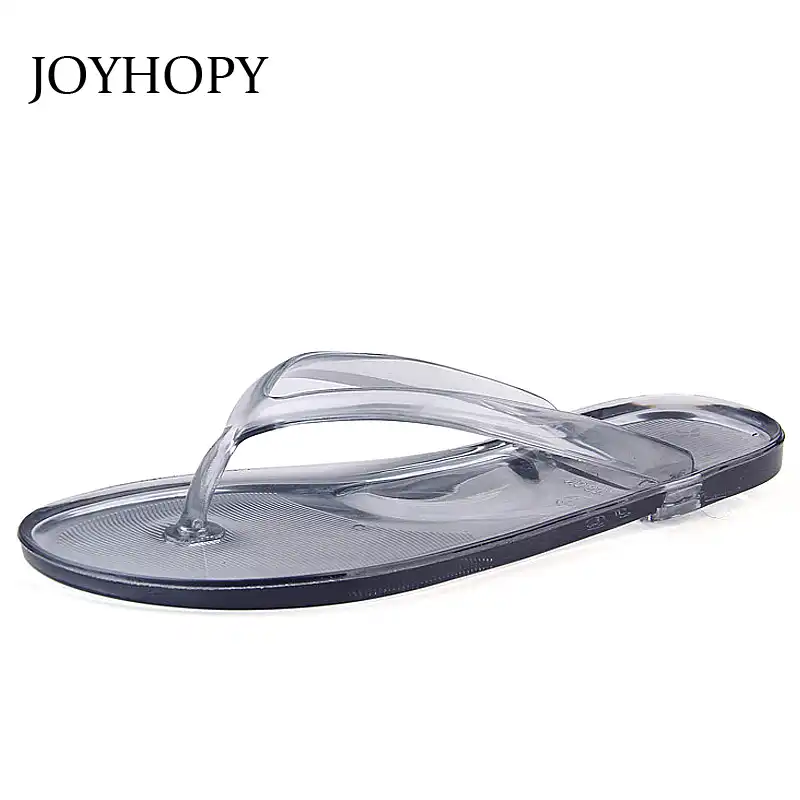 transparent flip flops