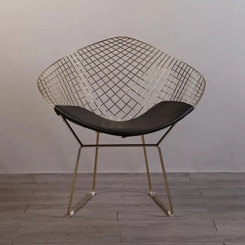 Free shipping U-BEST Bertoia Diamond Lounge Chair,Harry Bertoia Style wire Outdoor Armchair dining chiar