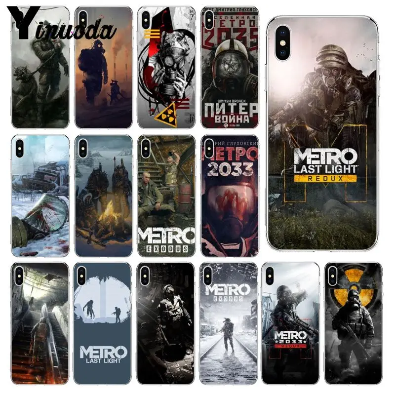 

Yinuoda Game Metro 2033 Pattern Phone Accessories Cell Phone Case for Apple iPhone 8 7 6 6S Plus X XS MAX 5 5S SE XR Cellphones