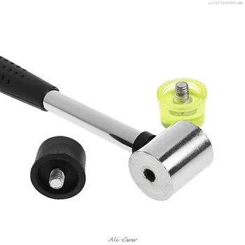 

2018 25mm Double Face Soft Touch Hammer Rubber Hammer Leather DIY Tool