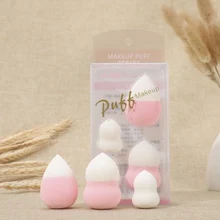 Косметическая пудра, пуховка, сухая и влажная, двойного назначения, капля воды, тыква, 3 комбинированных набора, пудра, пуховка, косметологический инструмент для макияжа