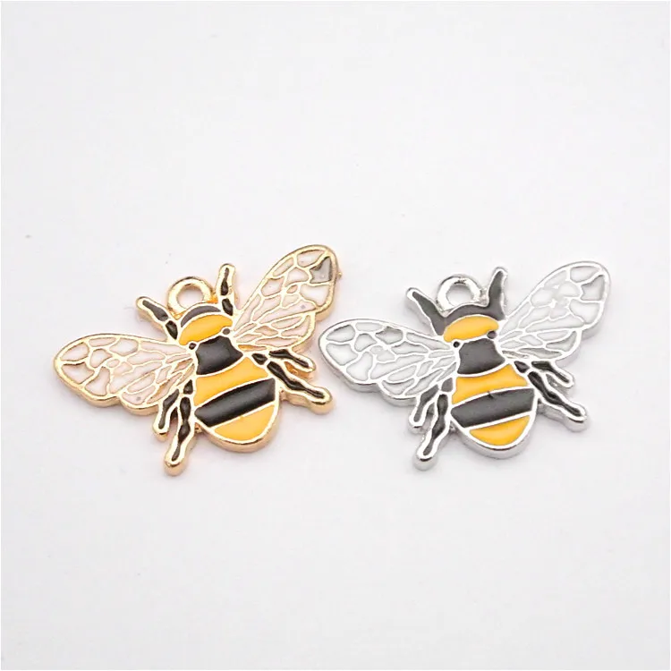 Buy Daisies 10pcs Newest Metal Golden Enamel Bee